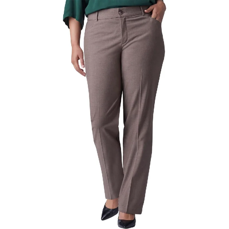 women's luxury pantsPlus Madelyn Womens No-Gap Waist Flexible Trouser Pants