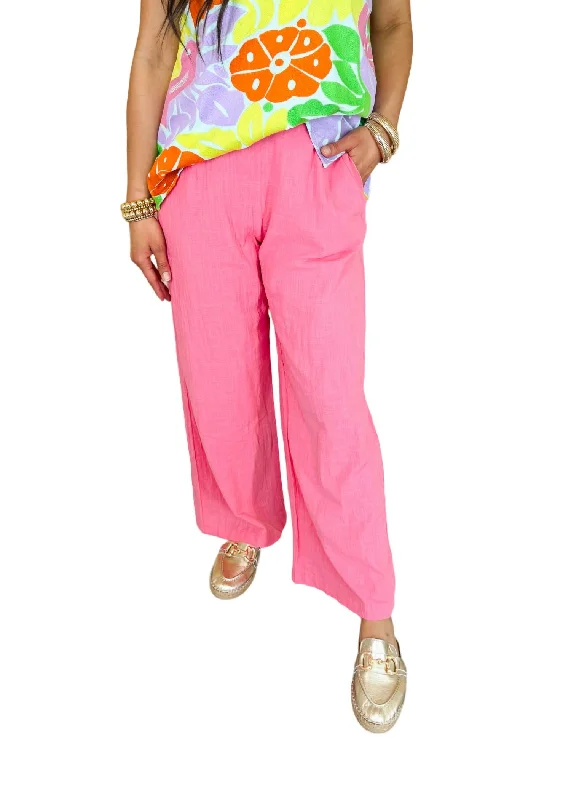 women's solid-color pantsZinnie Pant In Pink