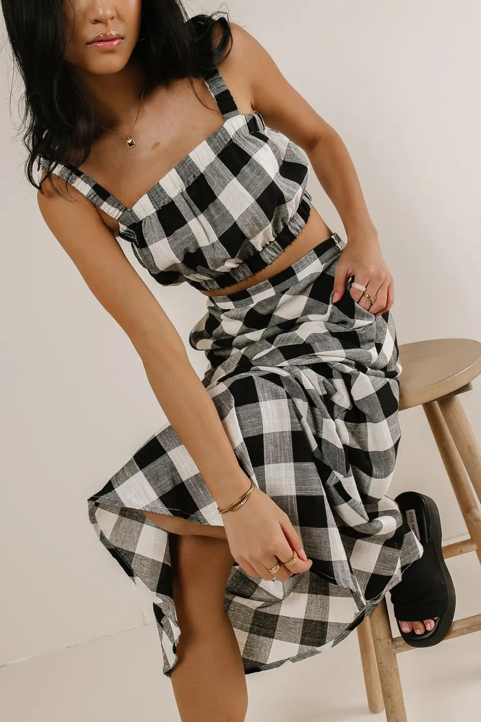 women's mini dressesJasmine Plaid Crop Top - FINAL SALE