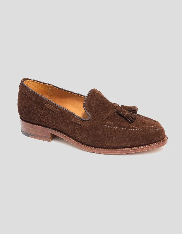 women's A-line dressesSANDERS SNUFF SUEDE TASSEL LOAFER