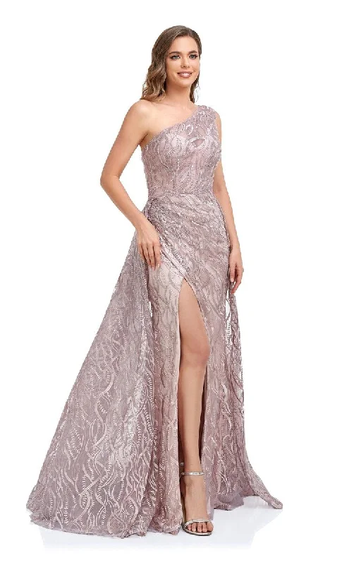 women's smart casual dressesHigh Couture NR2223 Long One Shoulder Formal Prom Dress