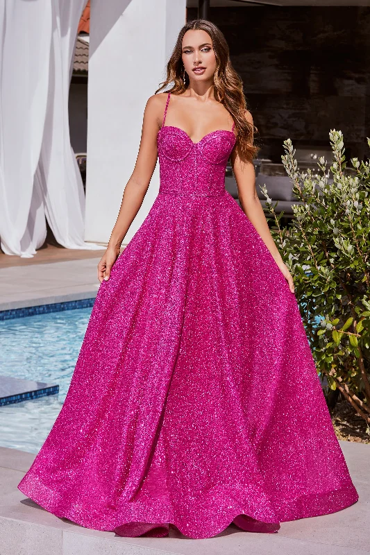 women's petite dressesCinderella Divine S483 Glittered Long Prom Ball Gown