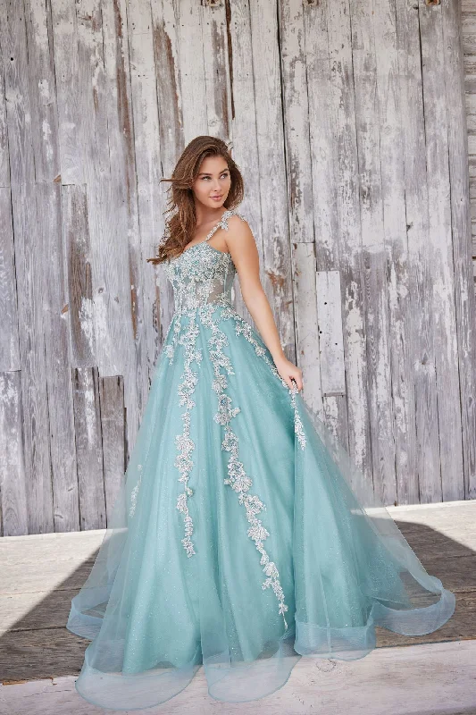 women's bridesmaid dressesColette CL5165 Glitter Prom Long Applique Formal Dress