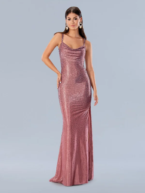 women's curve-hugging dressesStella Couture 24106 Prom Beaded Long Formal Gown