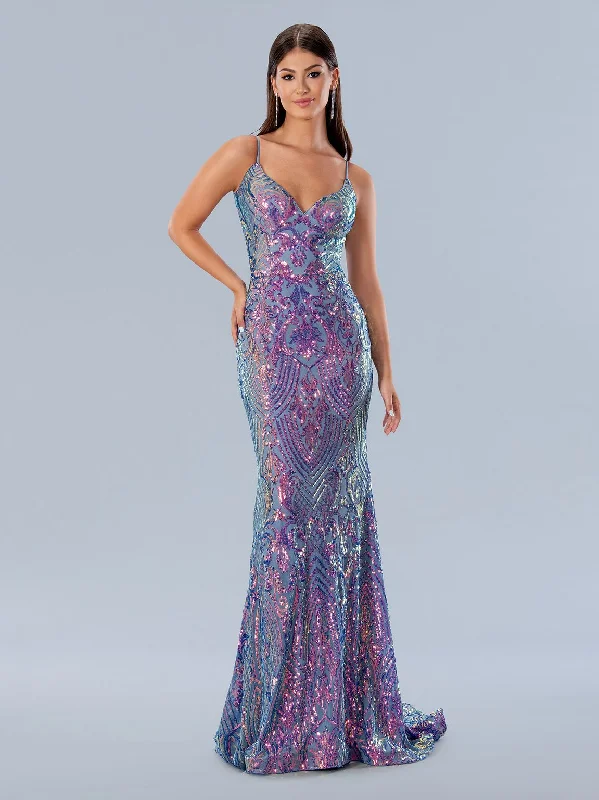 women's retro dressesStella Couture 24160 Fitted Prom Long Sequin Formal Dress